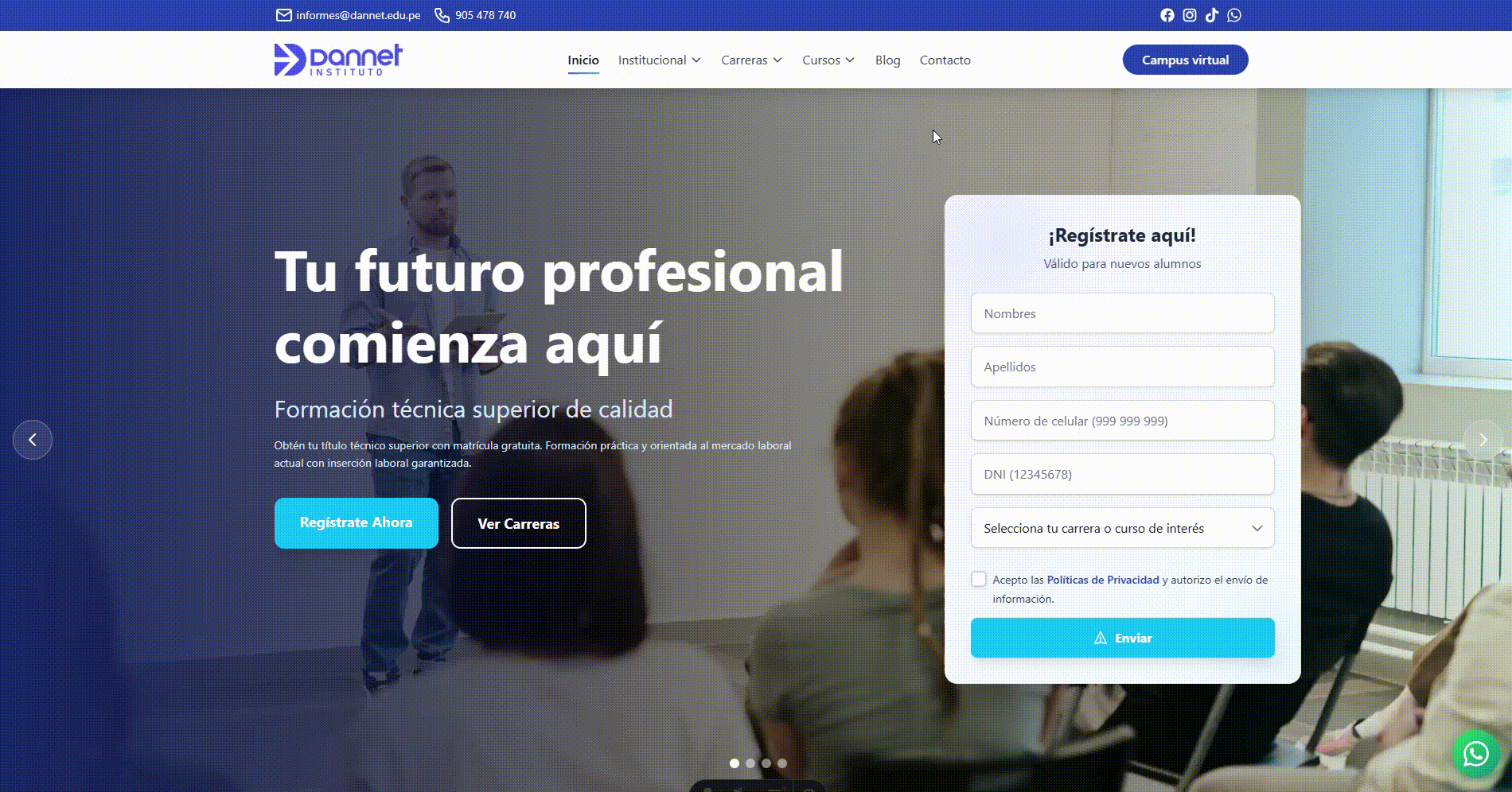 ¡Nueva experiencia digital! Instituto DANNET estrena página web renovada