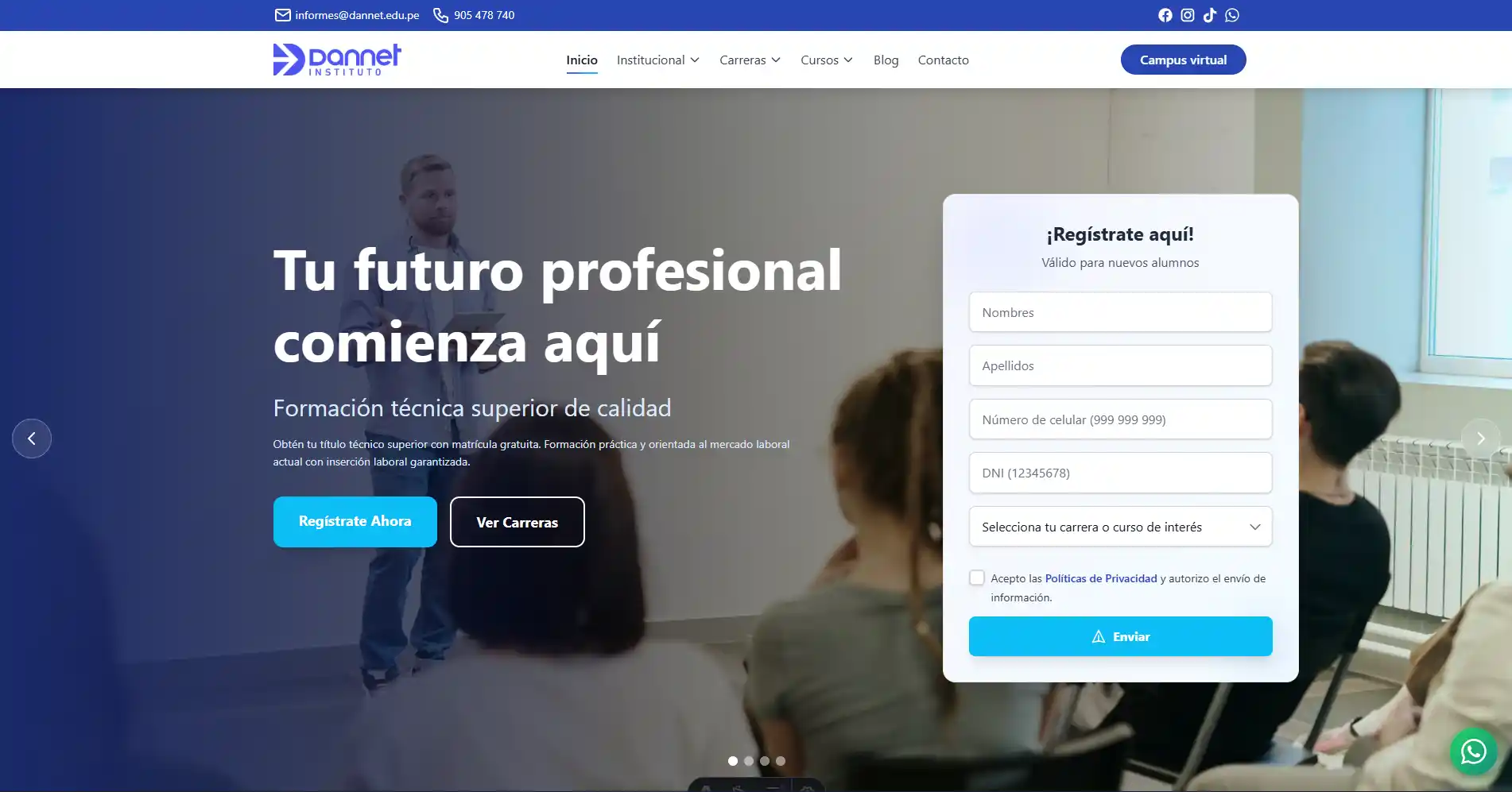 ¡Nueva experiencia digital! Instituto DANNET estrena página web renovada