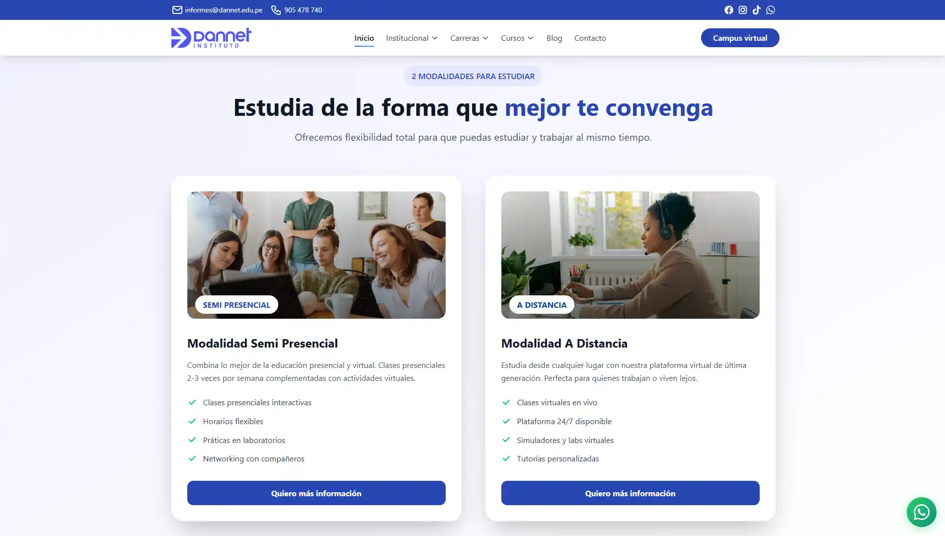 Nueva página web del Instituto DANNET